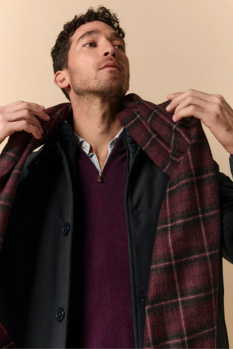 Sciarpa in Lana e Cashmere - SCOZZESE ROSSO