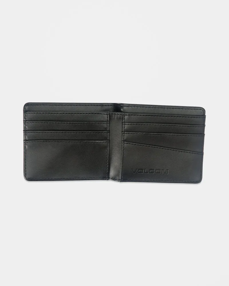 Single Stone Leder-Geldbörse - Black