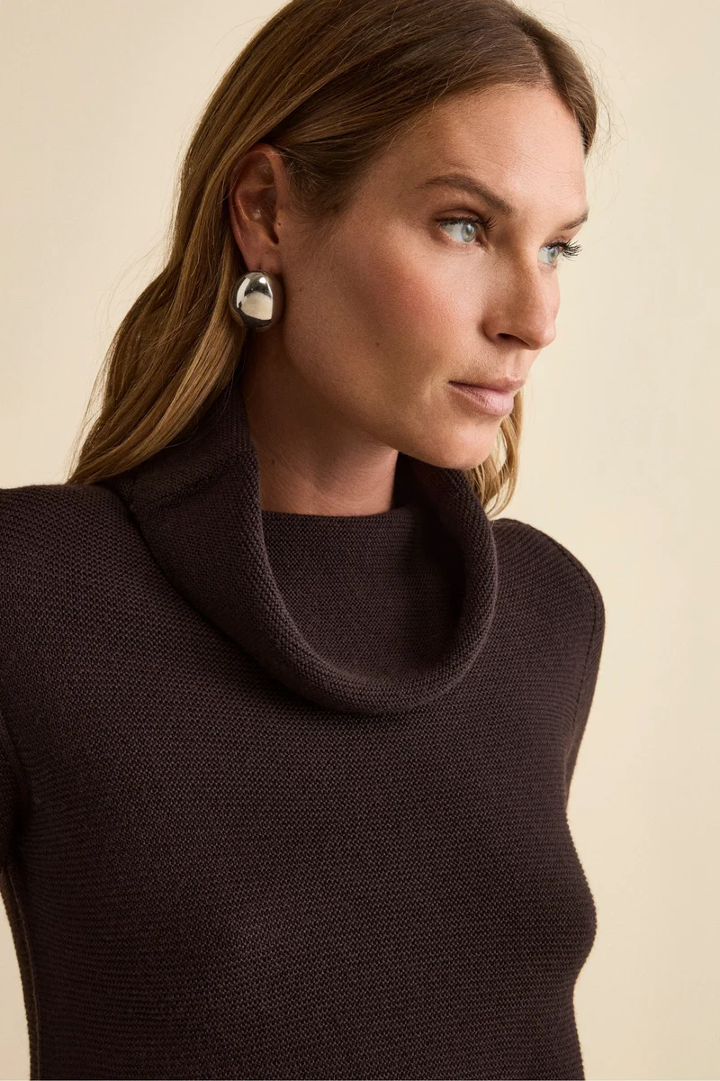 Maglia con Spacchi in Lana Merino - T.MORO