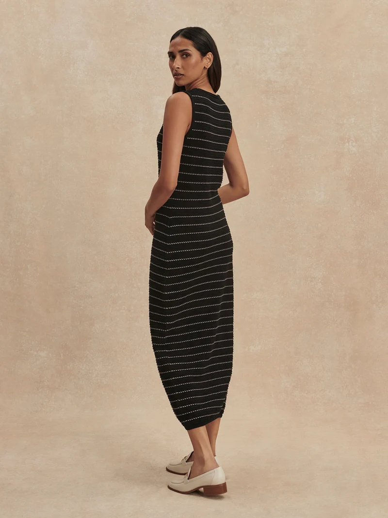 Beesley Stitch Knit Midi Dress