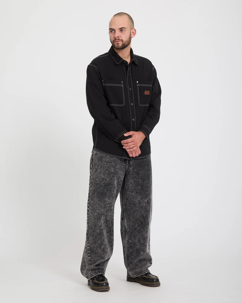Chillow Jeans - Light Acid Black