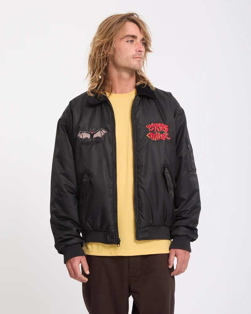 Ozzy Wendbare Bomberjacke - Black