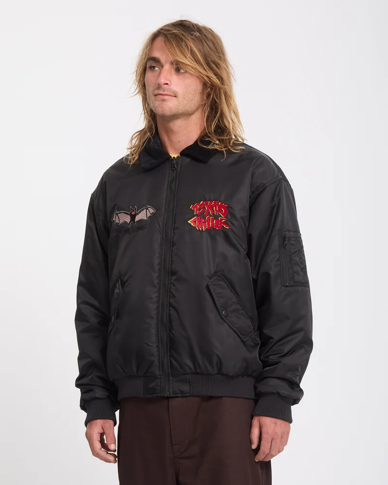 Ozzy Wendbare Bomberjacke - Black