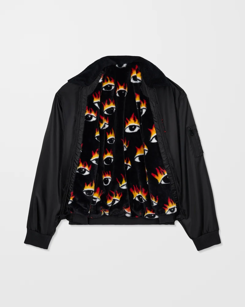 Ozzy Wendbare Bomberjacke - Black
