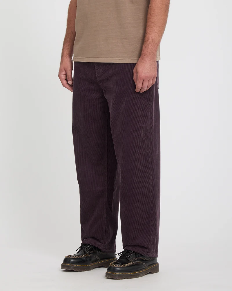 Billow Tapered Cordhose - Raisin