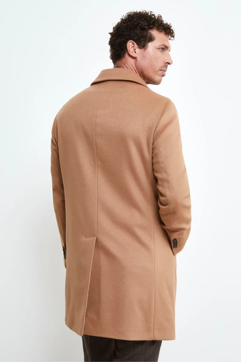 Cappotto Foderato Lana e Cashmere - CAMMELLO