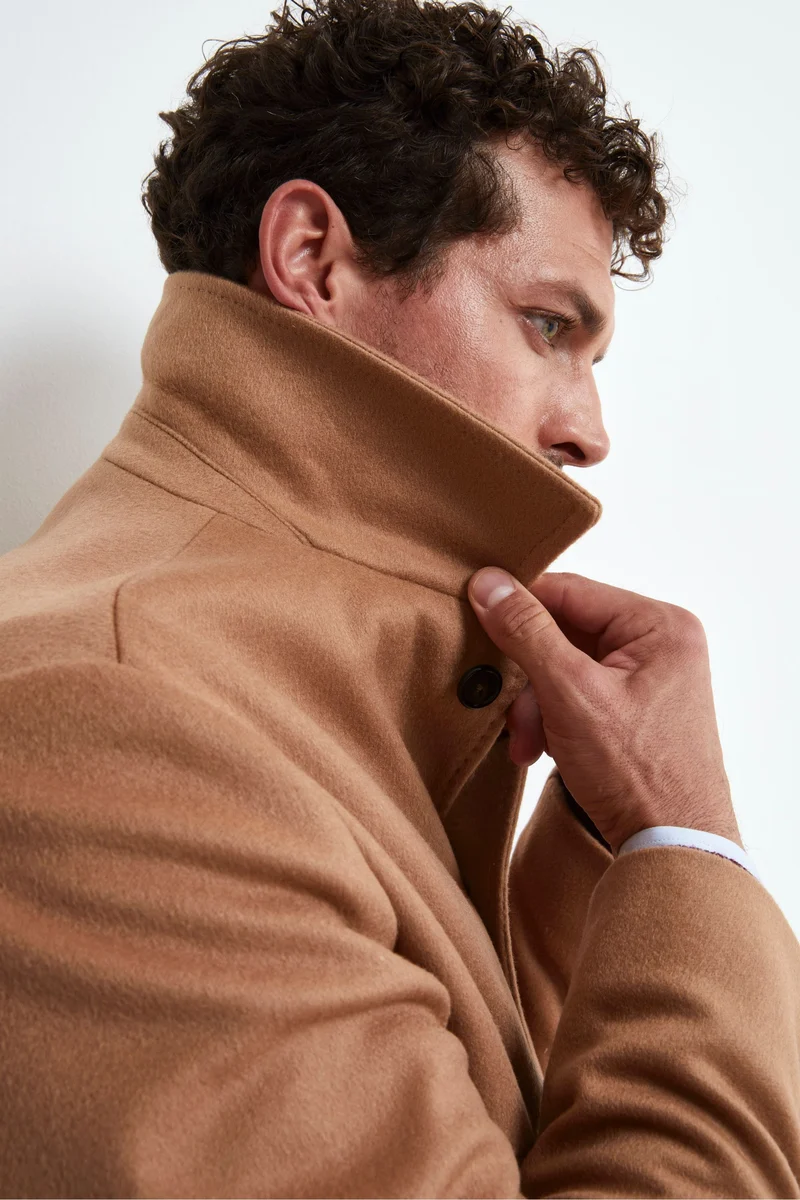 Cappotto Foderato Lana e Cashmere - CAMMELLO