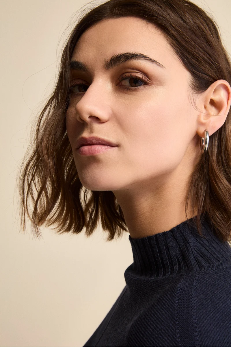 Dolcevita Links in Lana Merino - BLU