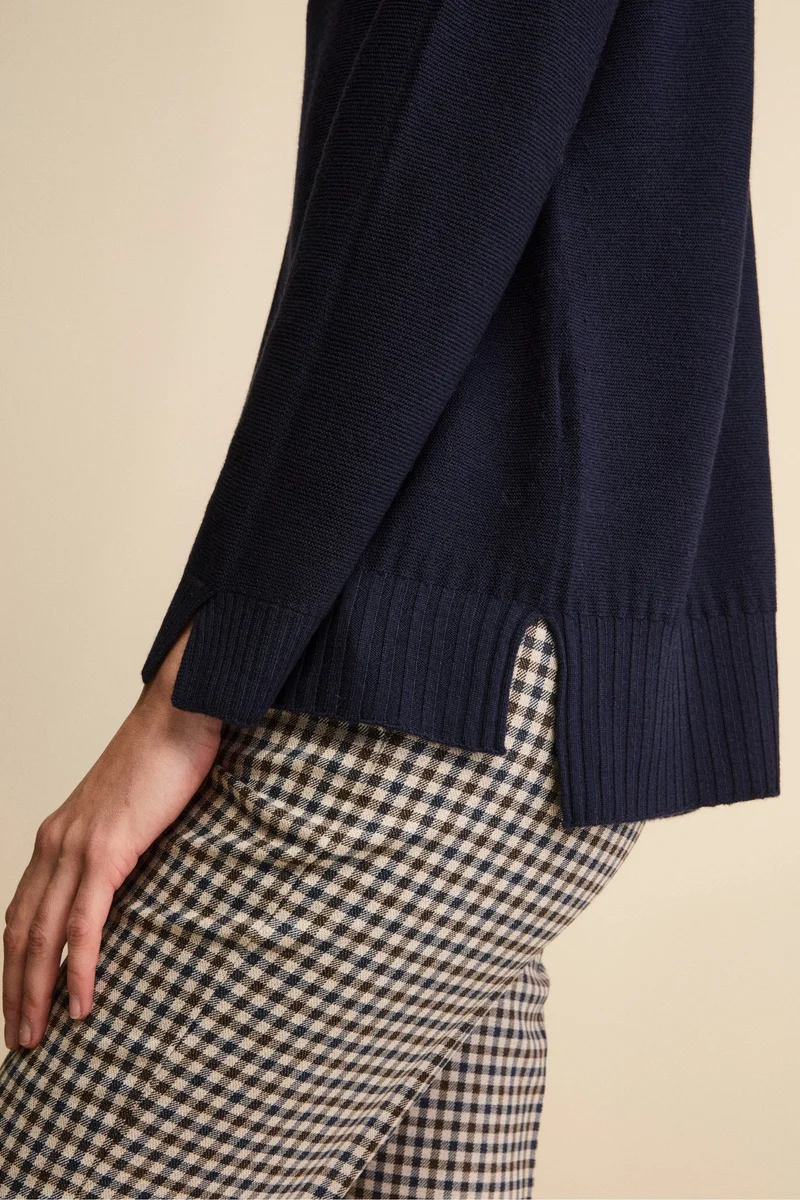 Dolcevita Links in Lana Merino - BLU