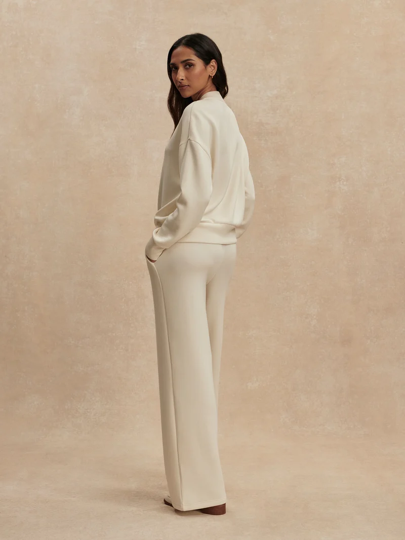Reena Button Front Sweat