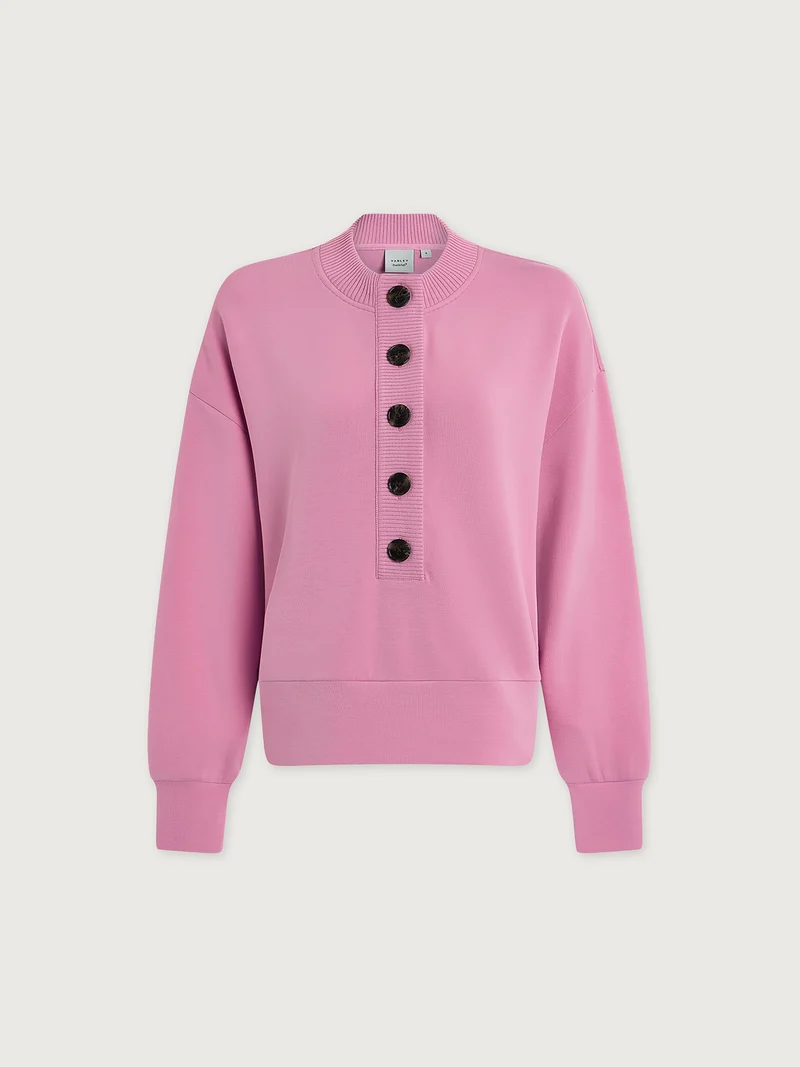 Reena Button Front Sweat