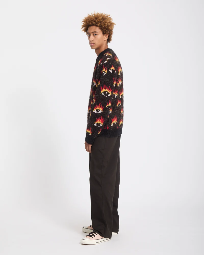 Ozzy Eyes Pullover - Black