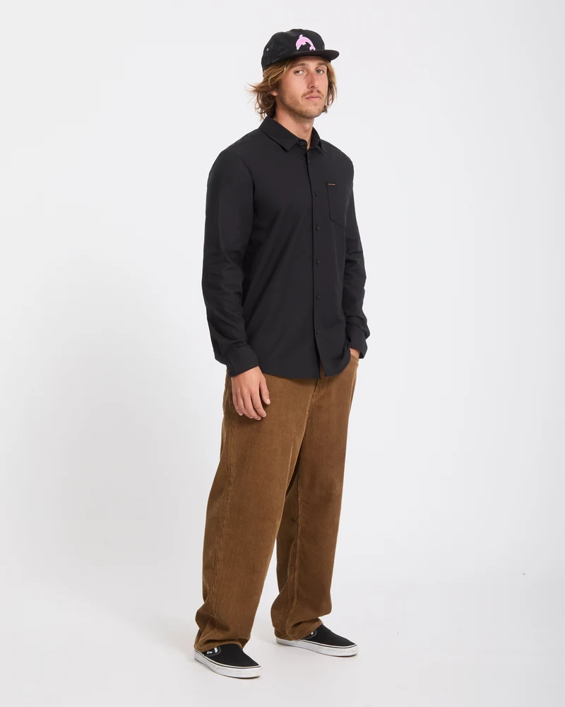 Veeco Oxford Hemd - Black