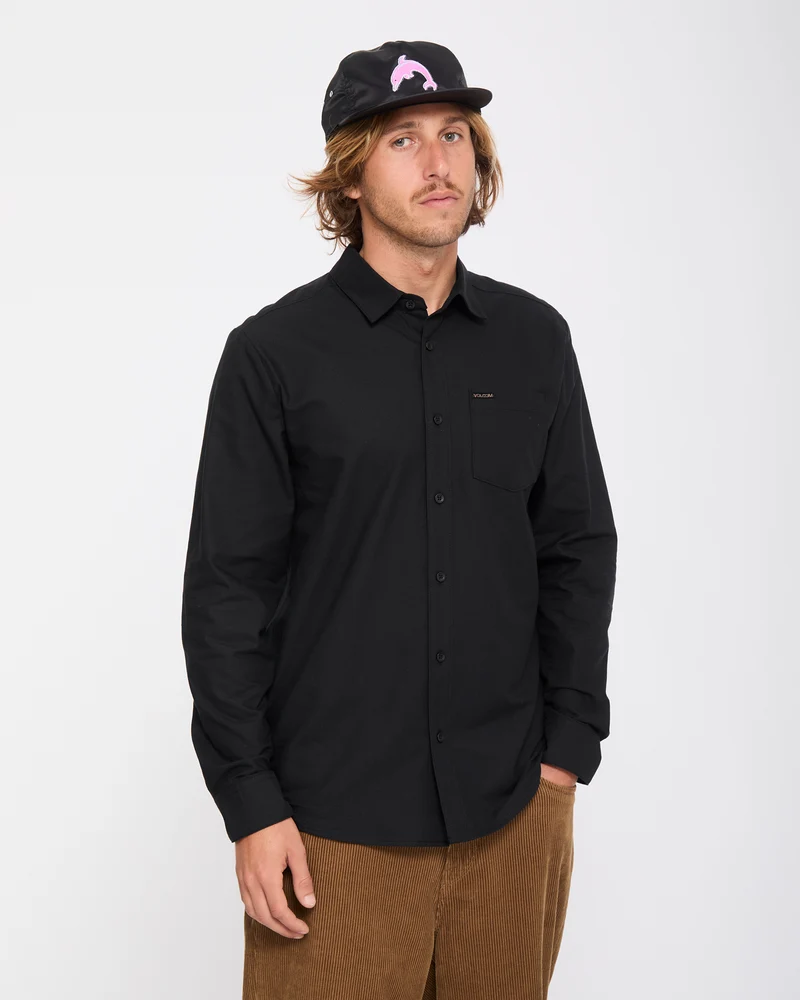 Veeco Oxford Hemd - Black