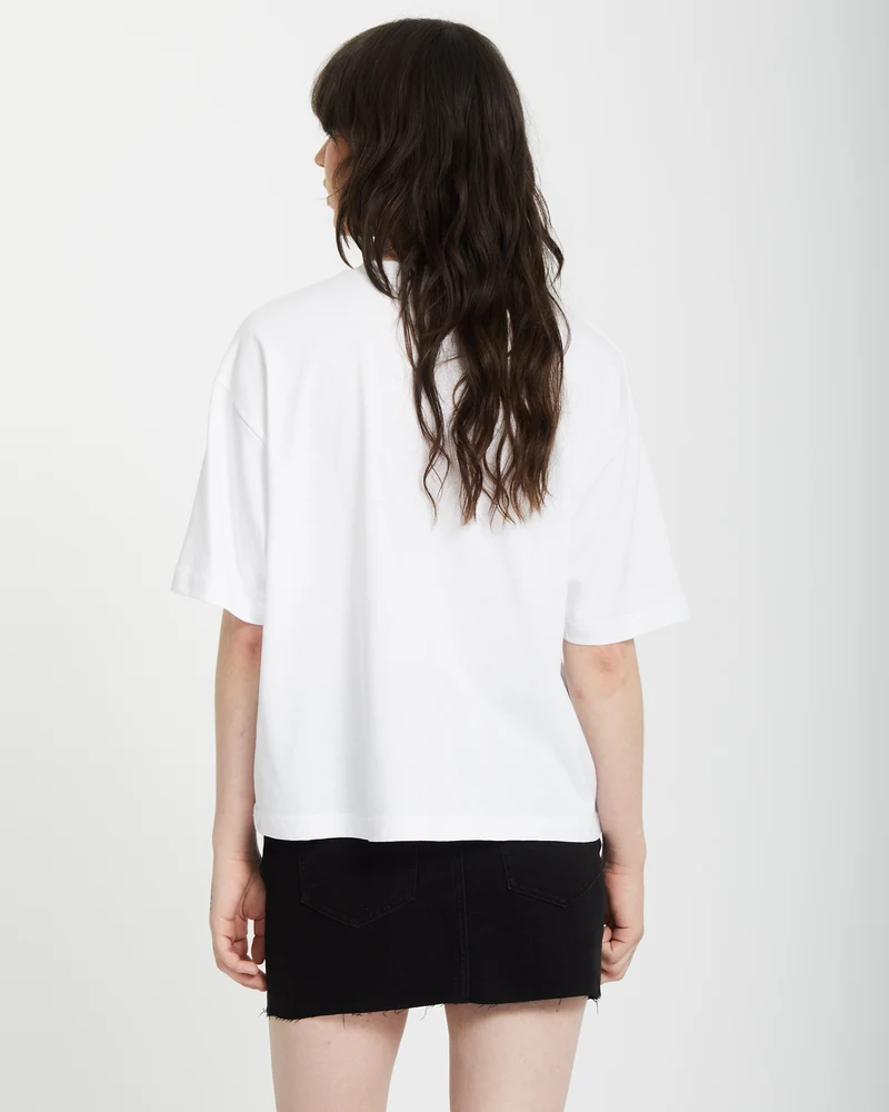 Stone Blanks Up T-Shirt - White