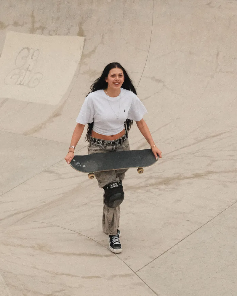 Stone Blanks Up T-Shirt - White