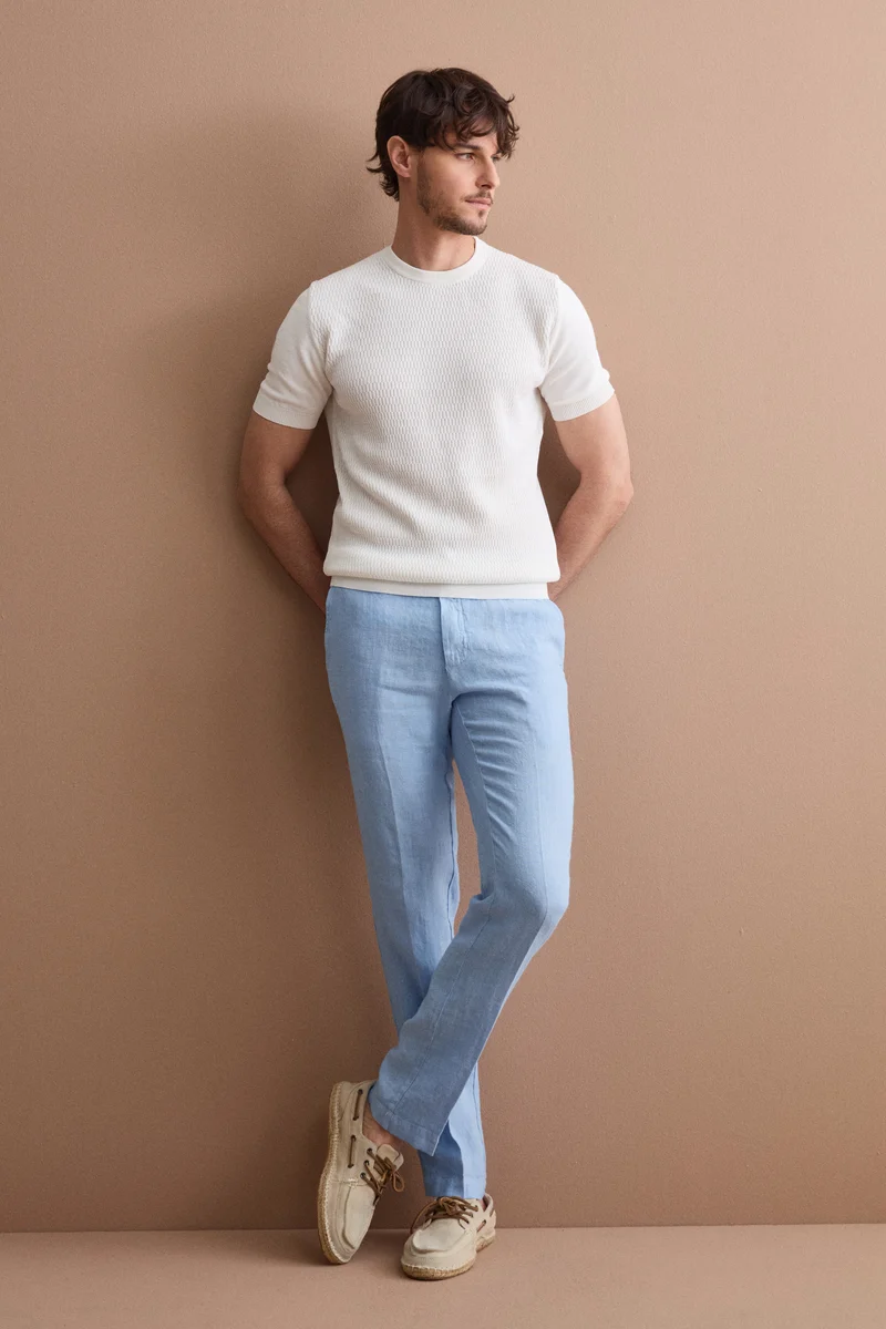 Maglia Casual in Cotone Crêpe - BIANCO