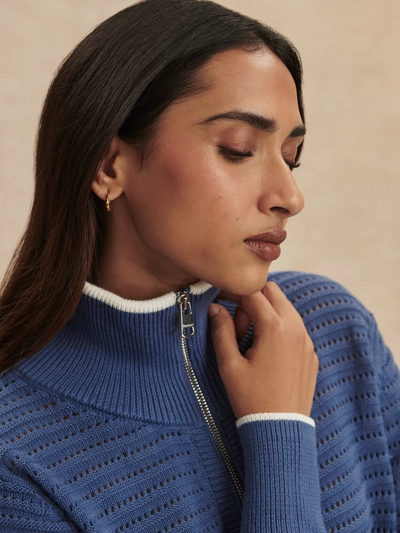 Morwenna Half Zip Knit
