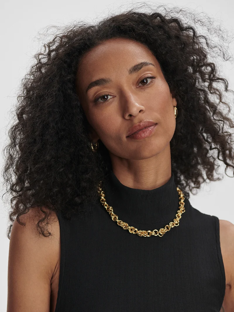 Modal Rib Mock Neck Fitted Tank