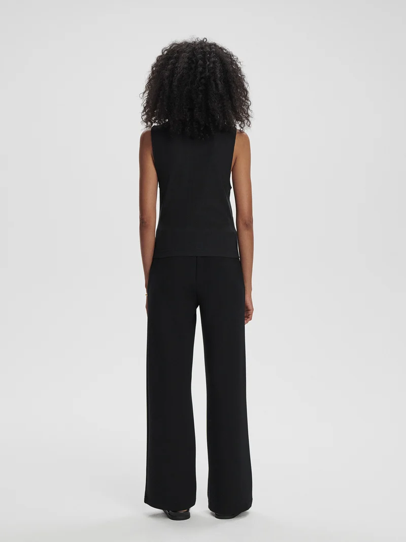 Modal Rib Mock Neck Fitted Tank