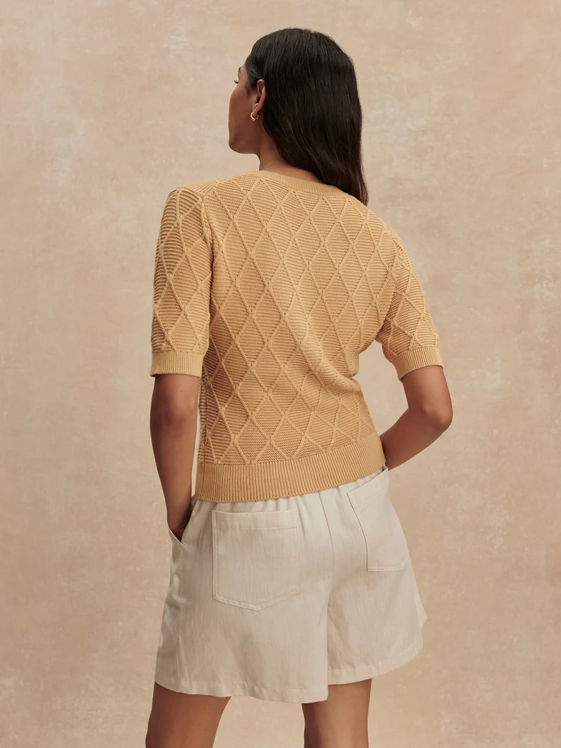Merryn Diamond Knit Top