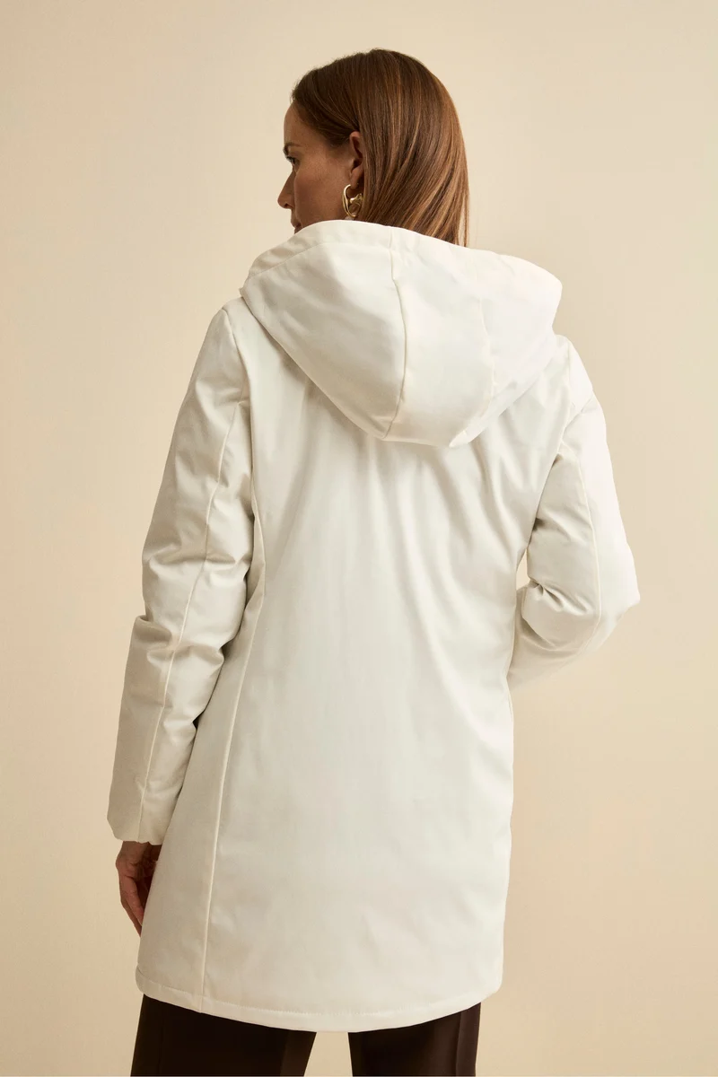 Giaccone Reversibile Imbottito - GESSO