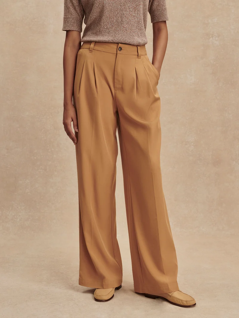 Soft Stretch Wide Leg Trouser Regular