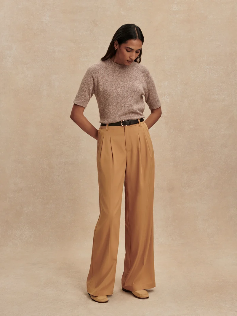 Soft Stretch Wide Leg Trouser Regular