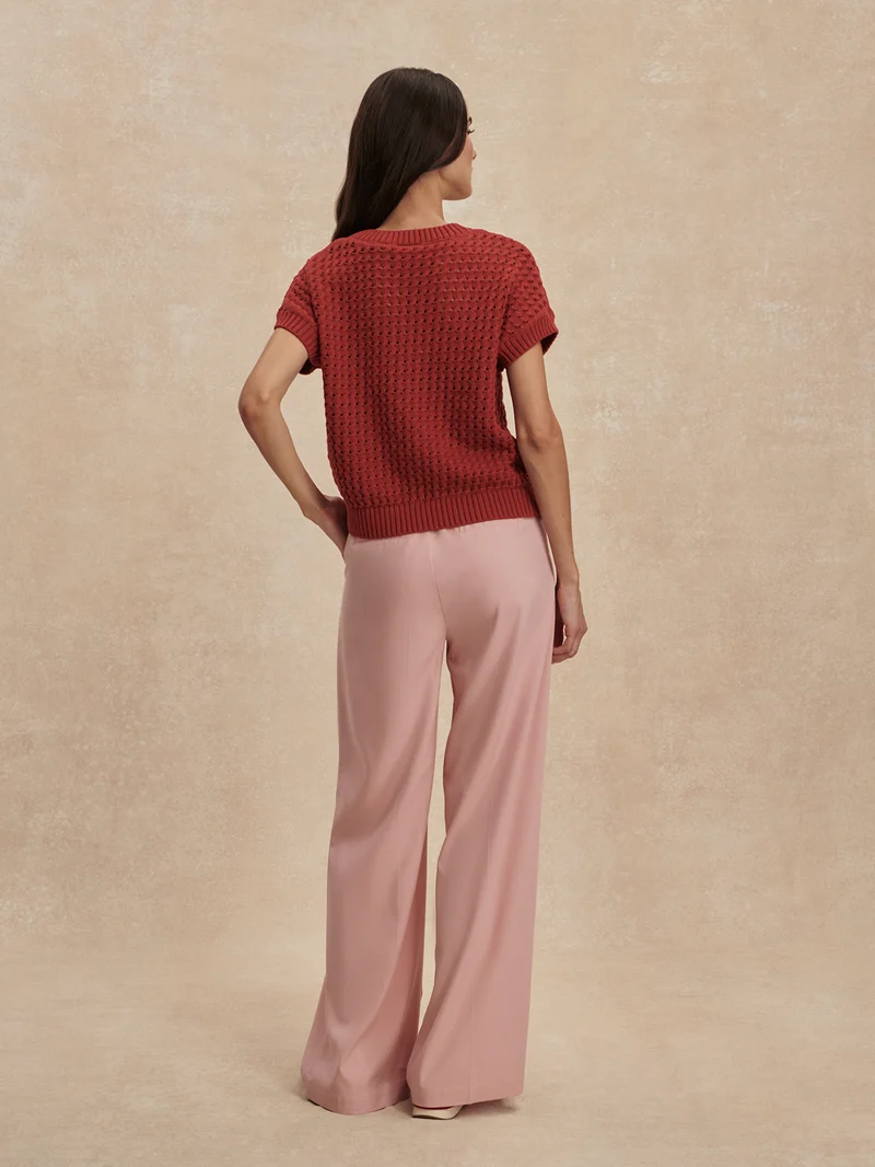 Soft Stretch Wide Leg Trouser Regular