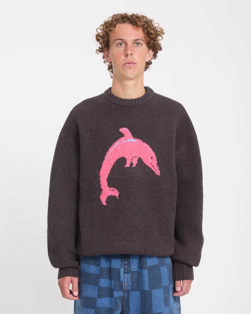 Ozzy Dolphin Pullover - Raisin