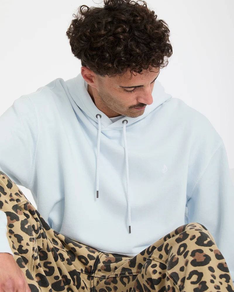 Single Stone Hoodie - Light Blue Acid