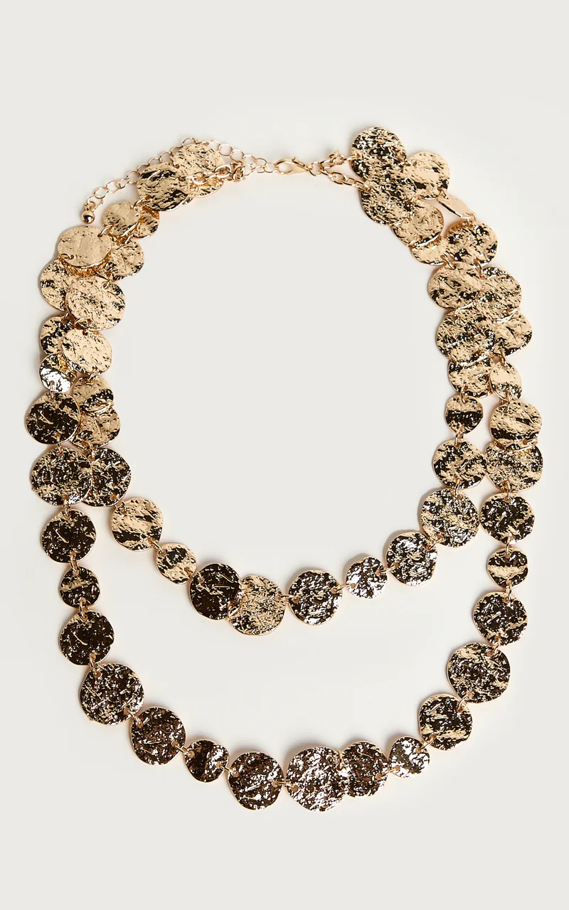 Candice Necklace - Double Layered Necklace in Gold