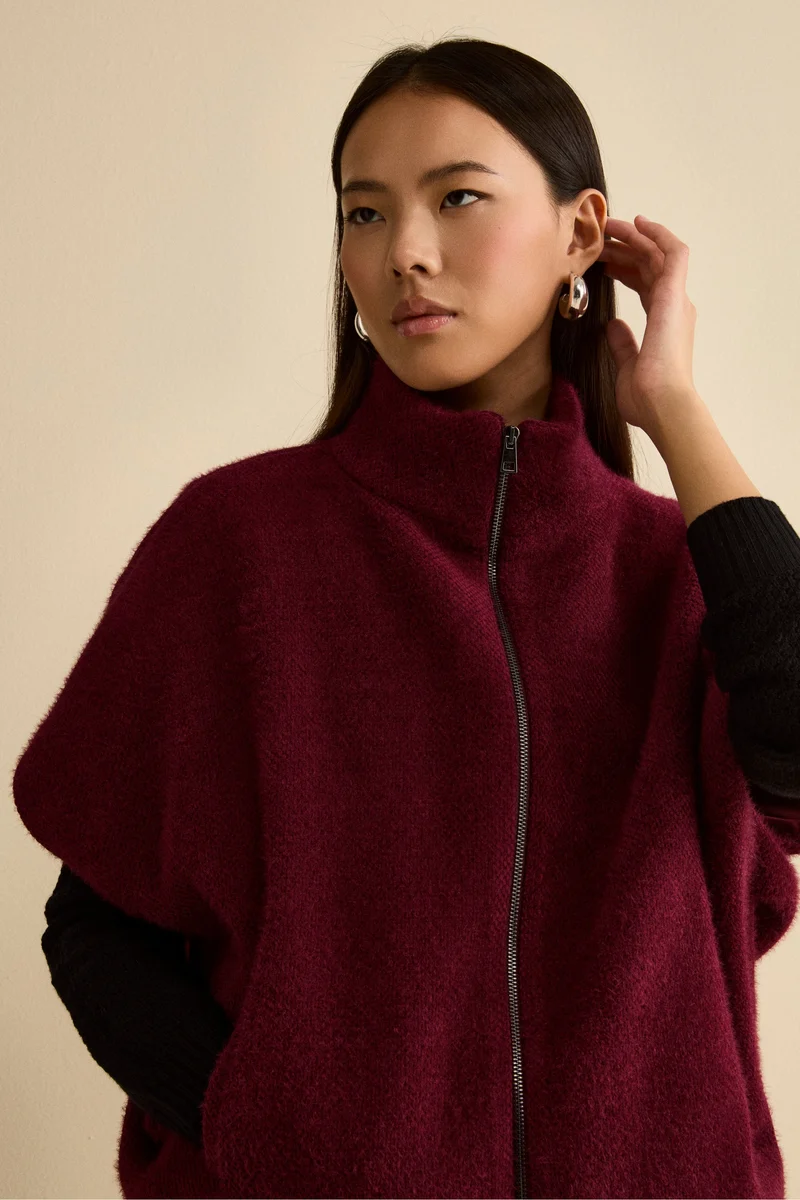 Cappa Foderata con Zip - BORDEAUX