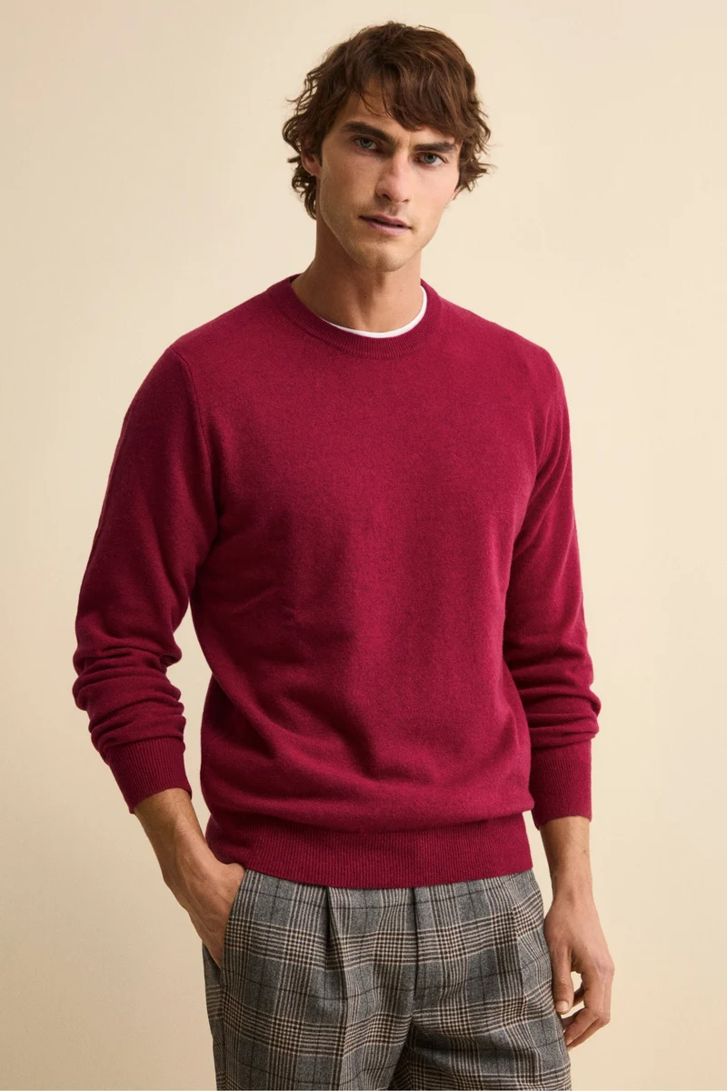 Maglia girocollo in lana - VINACCIA