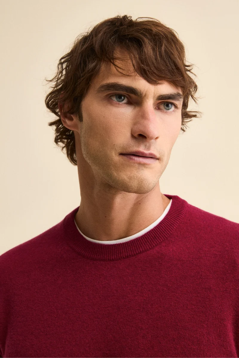 Maglia girocollo in lana - VINACCIA