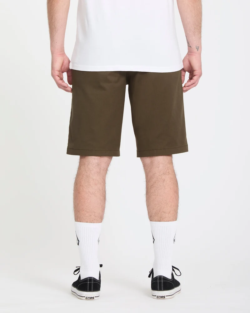 Frickin Modern Stretch 21" Shorts - Sage Leaf