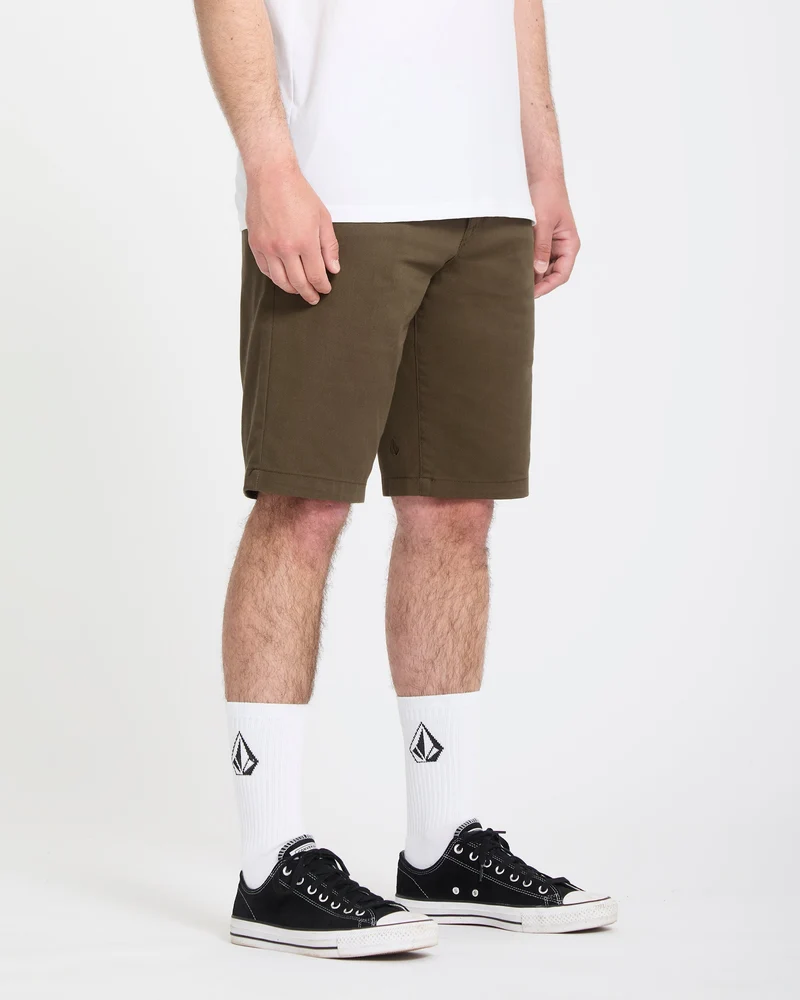 Frickin Modern Stretch 21" Shorts - Sage Leaf