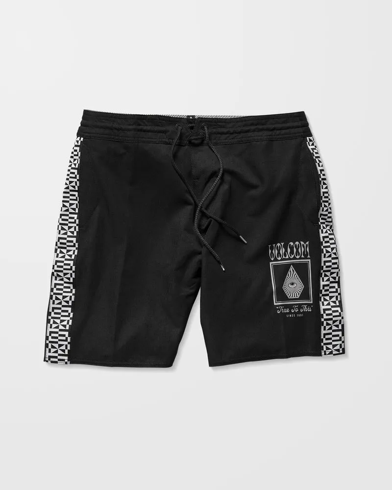 Yewster Loose Stoney 18" Boardshorts - Black