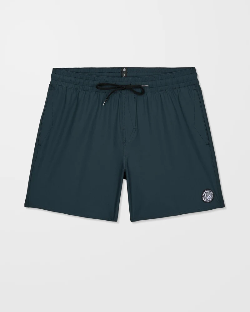 Lido Solid Trunk 16" Boardshorts - Midnight Blue