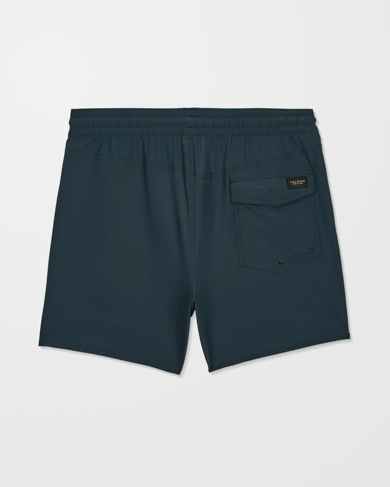 Lido Solid Trunk 16" Boardshorts - Midnight Blue