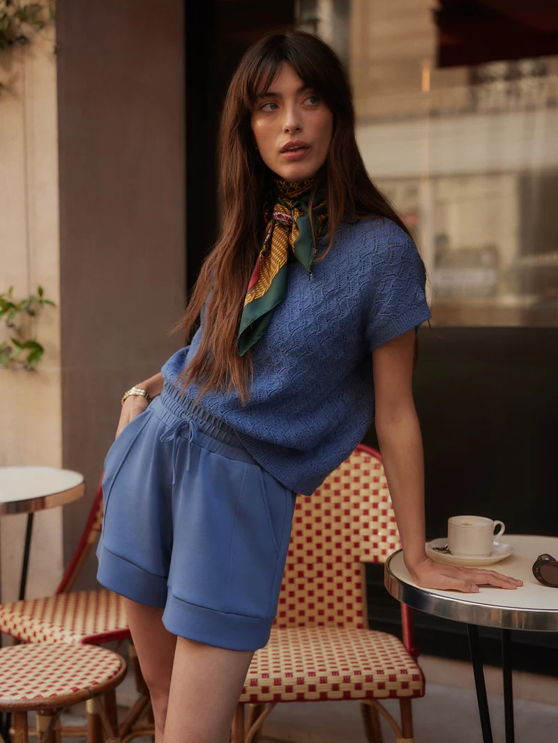 Manae Pointelle Knit Top