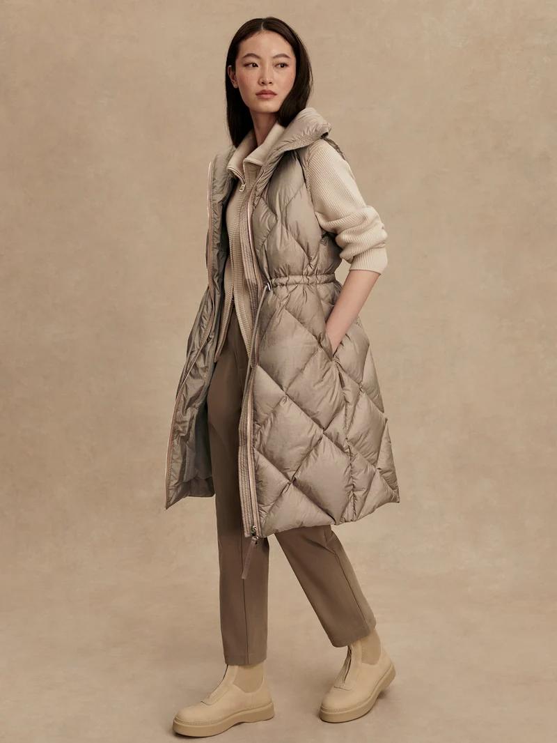 Navine Long Down Gilet