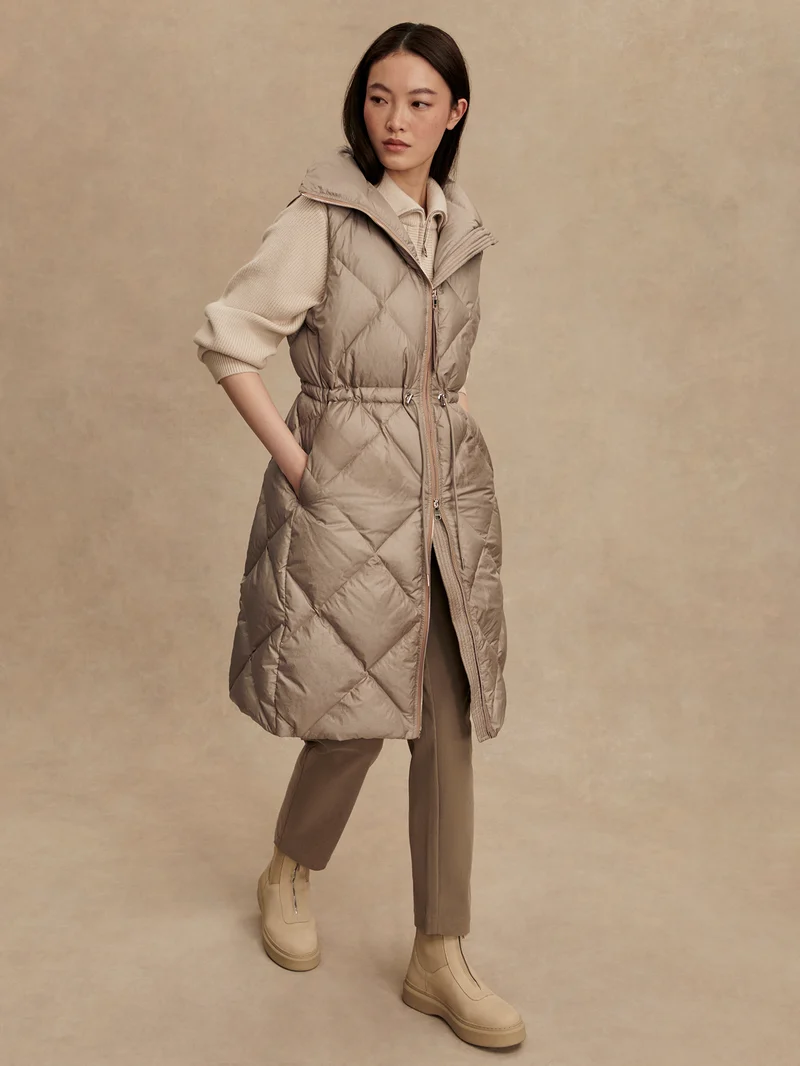 Navine Long Down Gilet