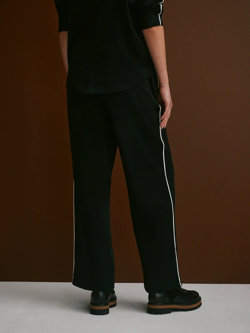 Brushed Rib Straight-Leg Pant 28