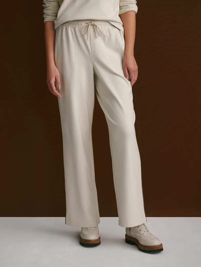 Brushed Rib Straight-Leg Pant 28
