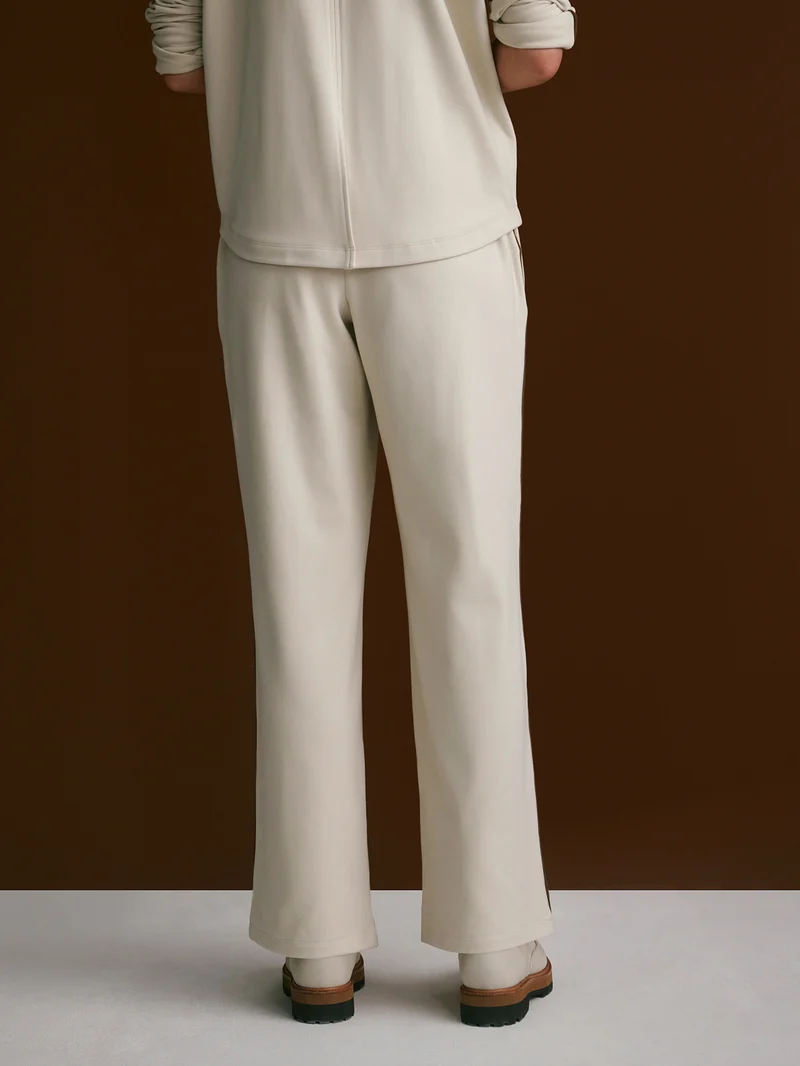 Brushed Rib Straight-Leg Pant 28