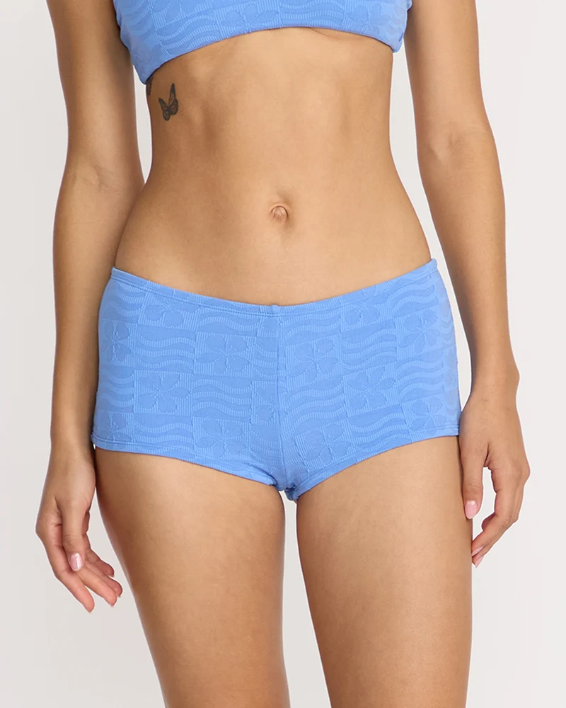 Coco Surf Short Bikinihose - Light Blue Acid