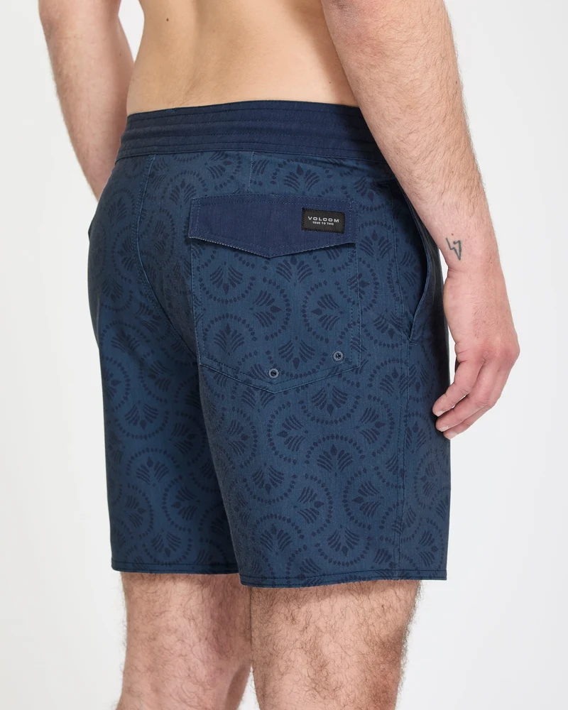 Psych Cotton Stoney 17" Boardshorts - Midnight Blue