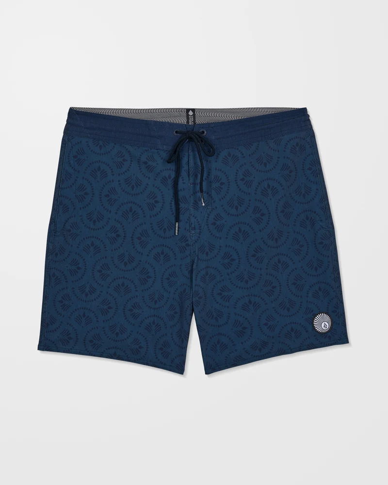 Psych Cotton Stoney 17" Boardshorts - Midnight Blue