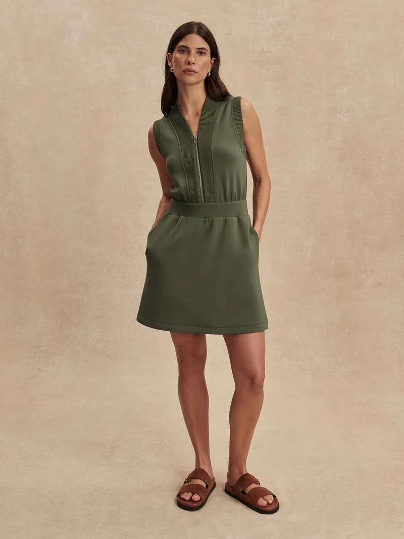 Polyanna Half Zip Dress